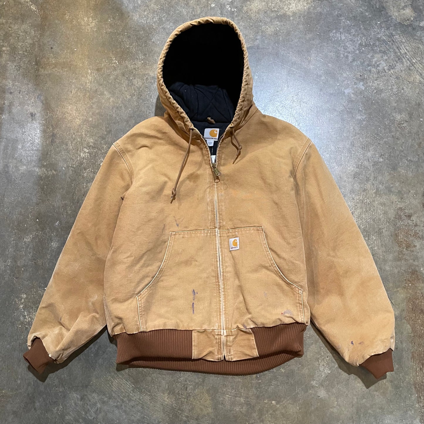 Tan Carhartt Hooded Jacket42