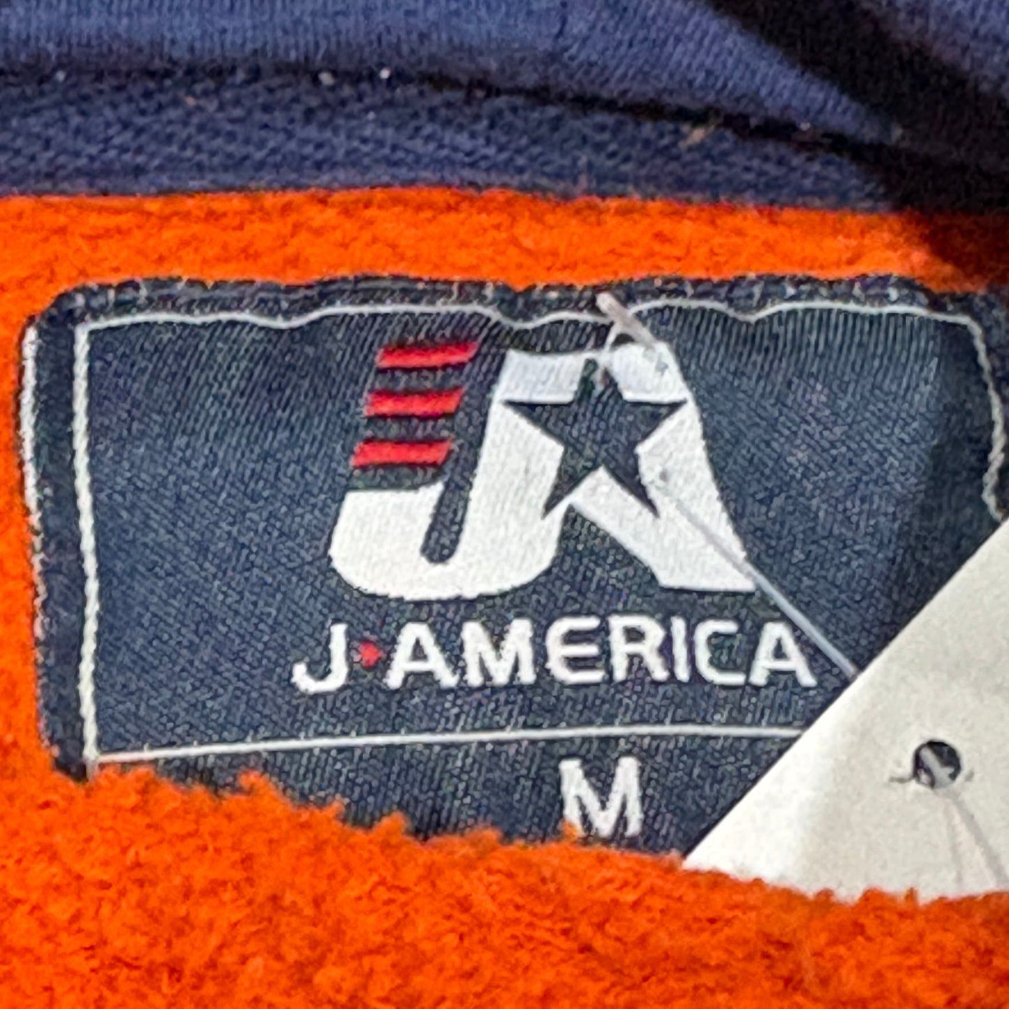 Auburn Embroidered Spellout Hoodie Orange