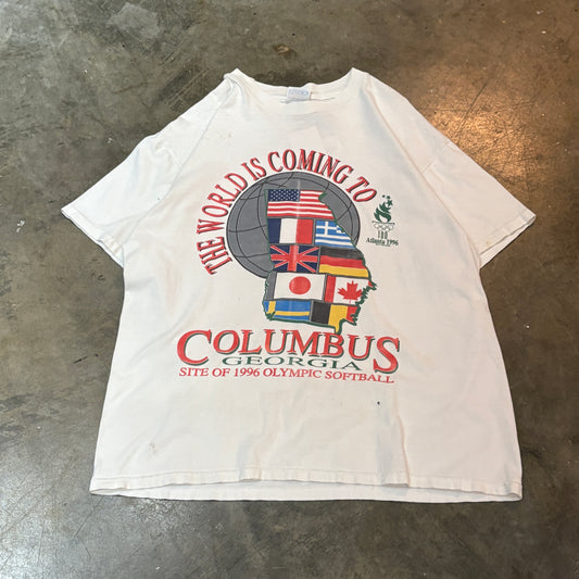"The World is coming to Columbus GA” Olympics 1996 Tee