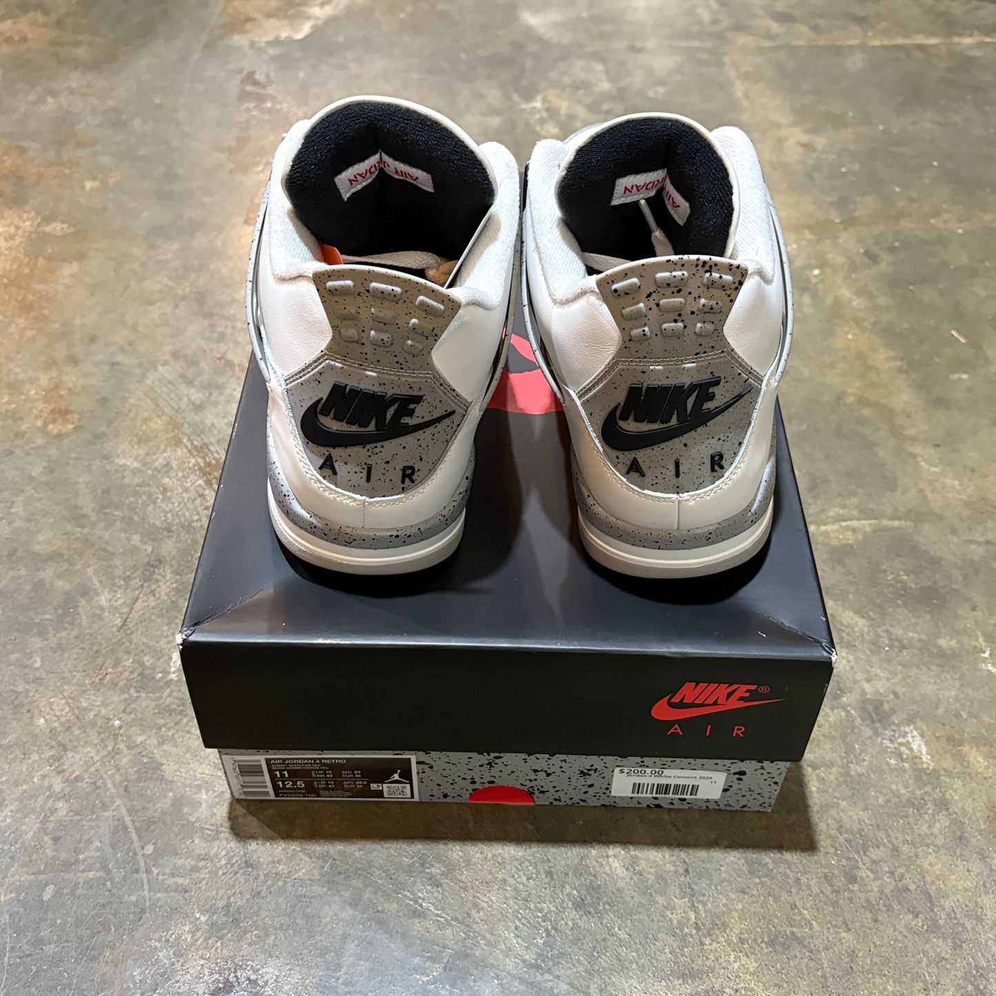 Jordan 4 White Cement 2025