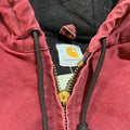 Overdyed Red Carhartt Hooded Jacket