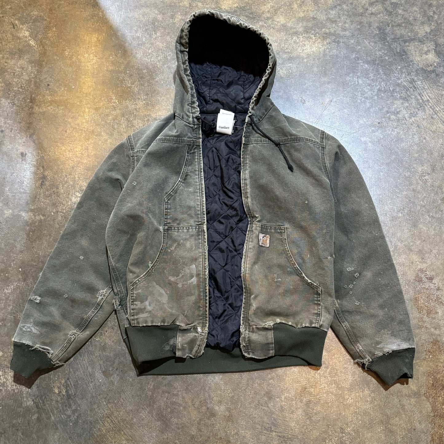 Green Carhartt Jacket (Broken Zipper)