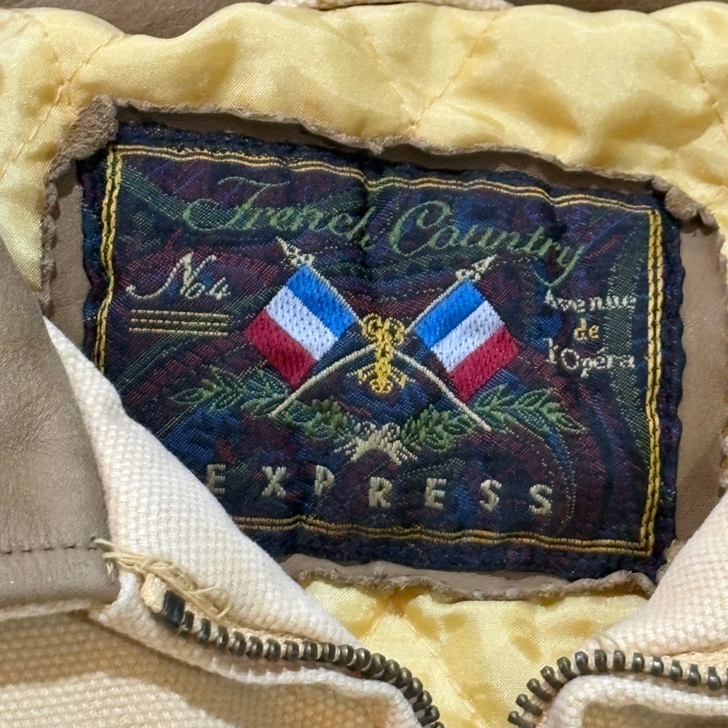 French Country Express Beige Canvas Jacket (S)