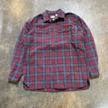 Red and Navy LL Bean Heavy Flannel