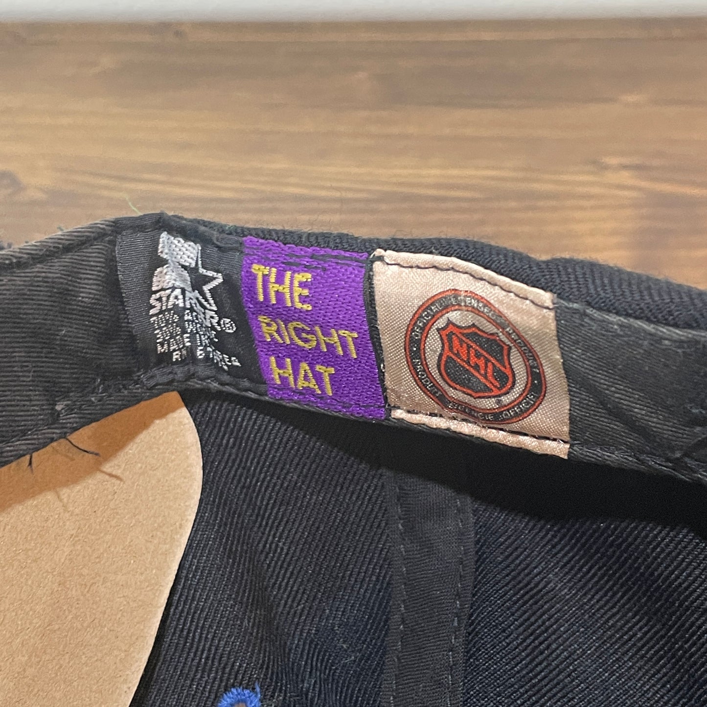 Black New York Rangers Mirror Hat