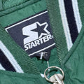 Green Blank Starter Puffer Varsity Jacket