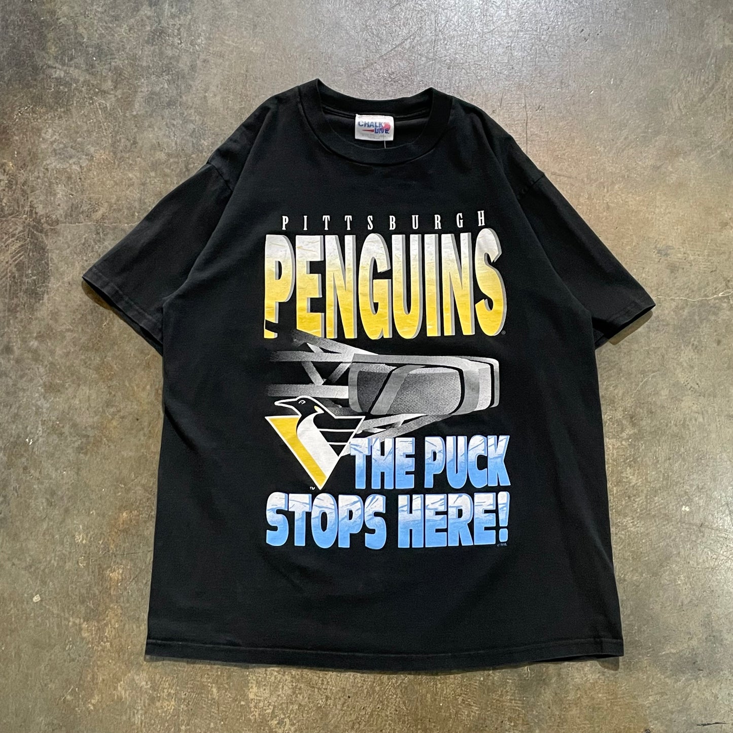 Pittsburgh Penguins chalkline the puck stops here