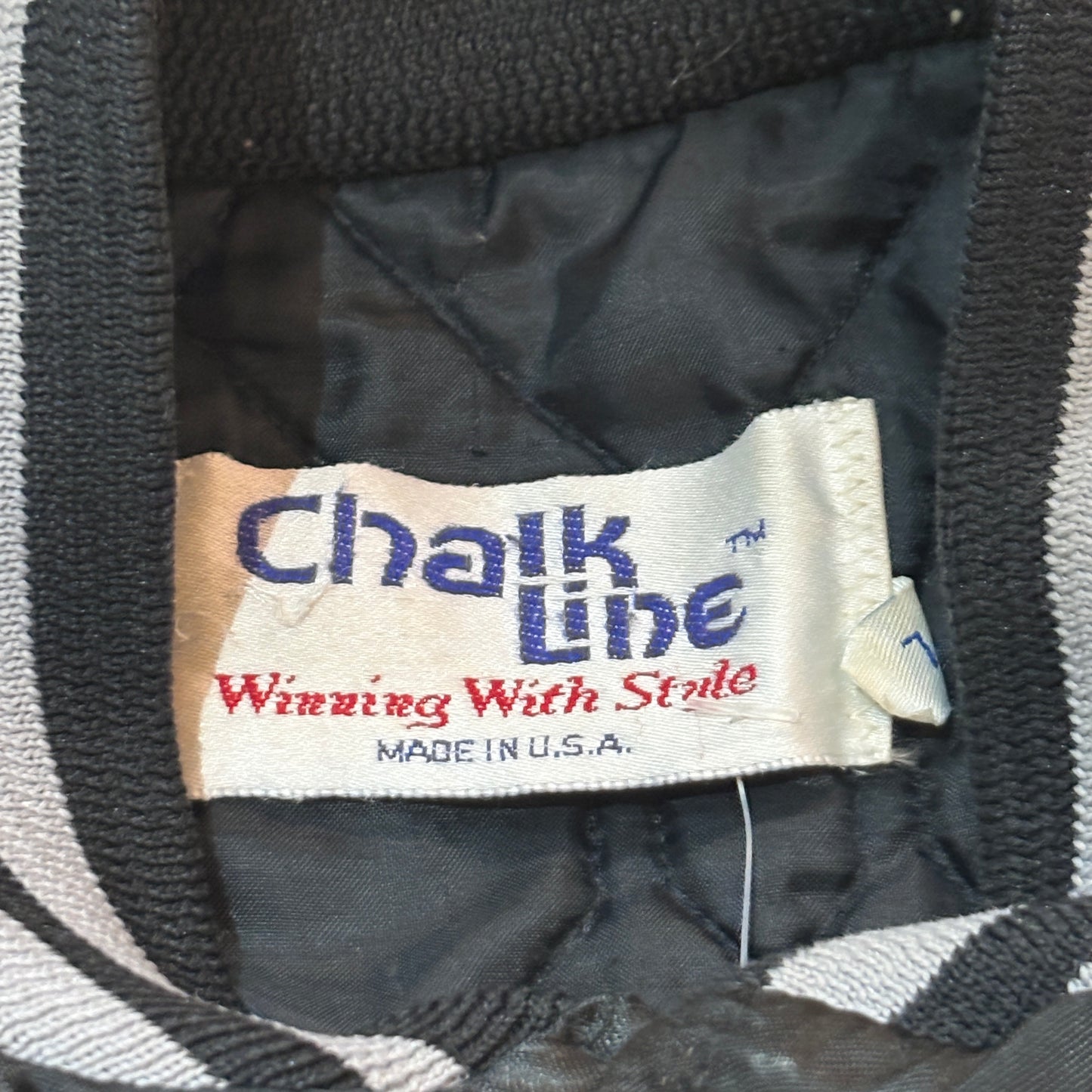 Raiders Chalk Line Satin Jacket