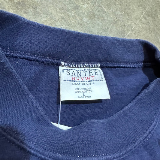 AU Orange Embroided Navy Auburn Tee