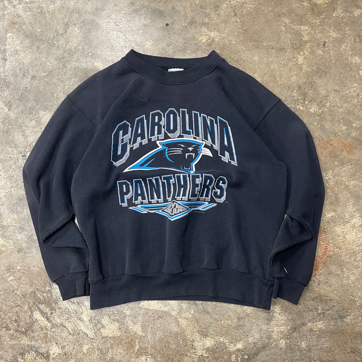 Black Carolina Panthers Gym Gear Crew