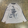 Grey & Navy Paco LS Skate Tee