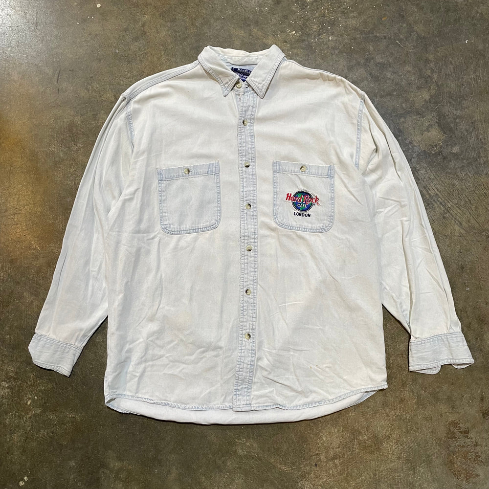 Hard Rock Cafe London Denim Button Down