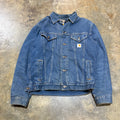 Carhartt Dark navy Denim Fleece Lined Jacket