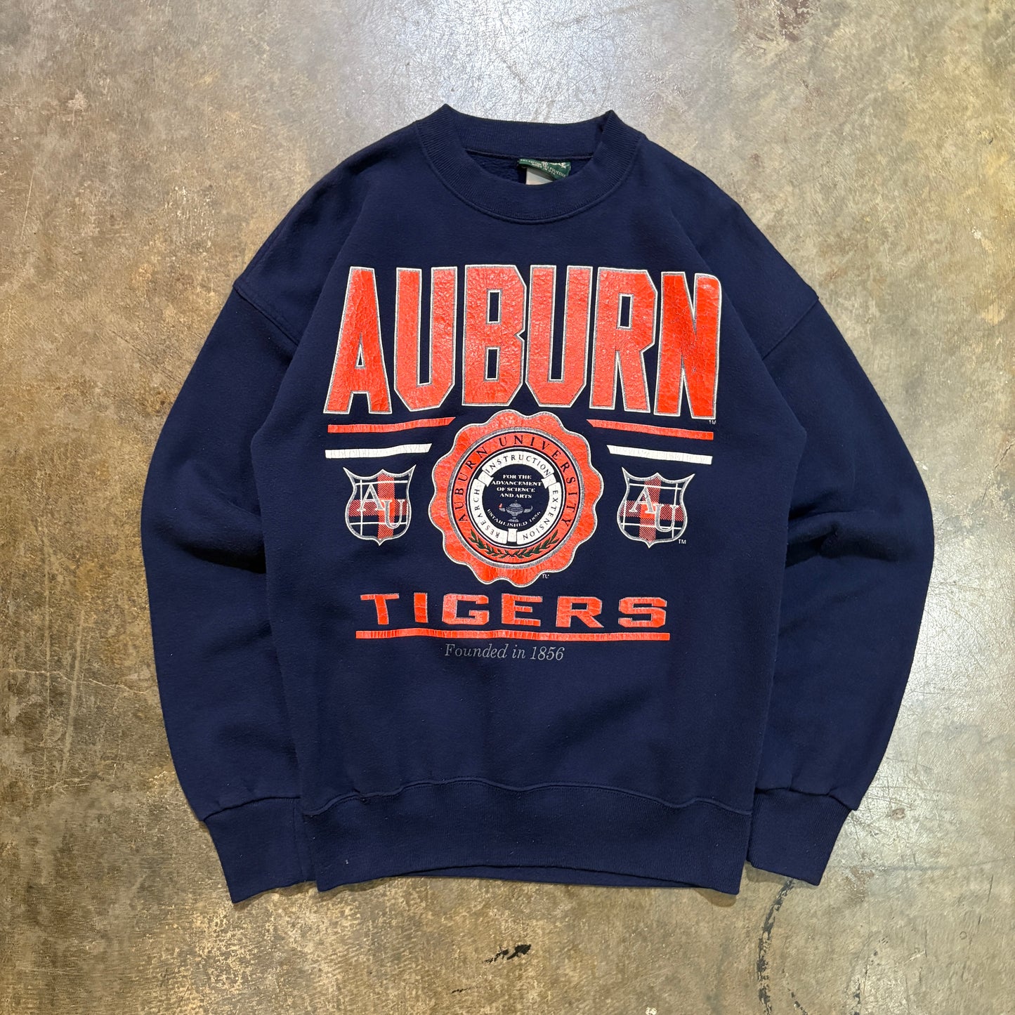 Auburn Navy Big Crest and Navy Sheild Crewneck American Eagle