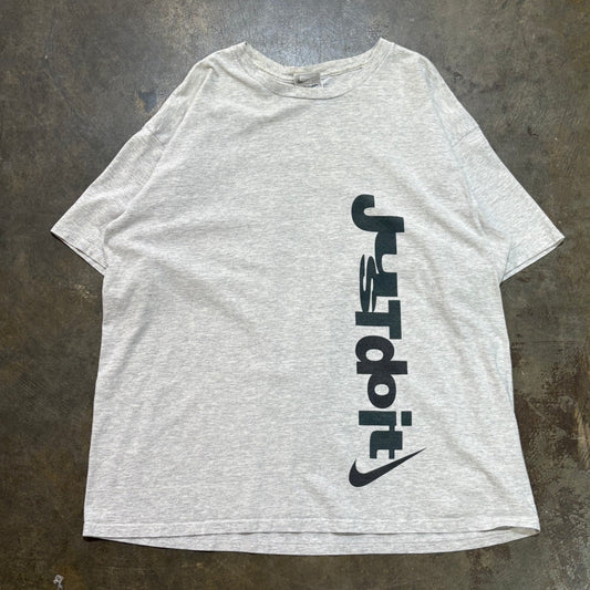 Grey Nike Just Do It Front and Back Tee
