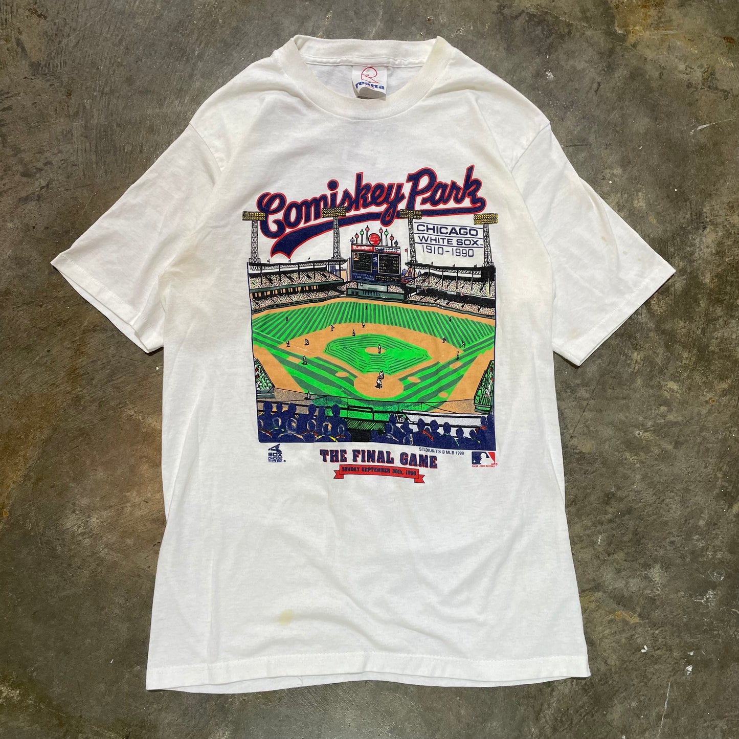 Comiskey park White Sox Baseball Tee