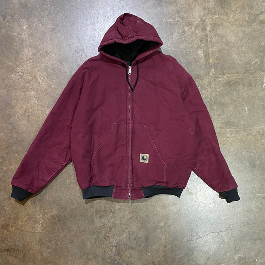 Maroon Carhartt Type Berne Apparel Jacket