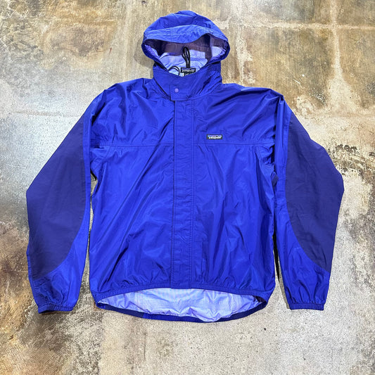 blue Patagonia Windbreaker