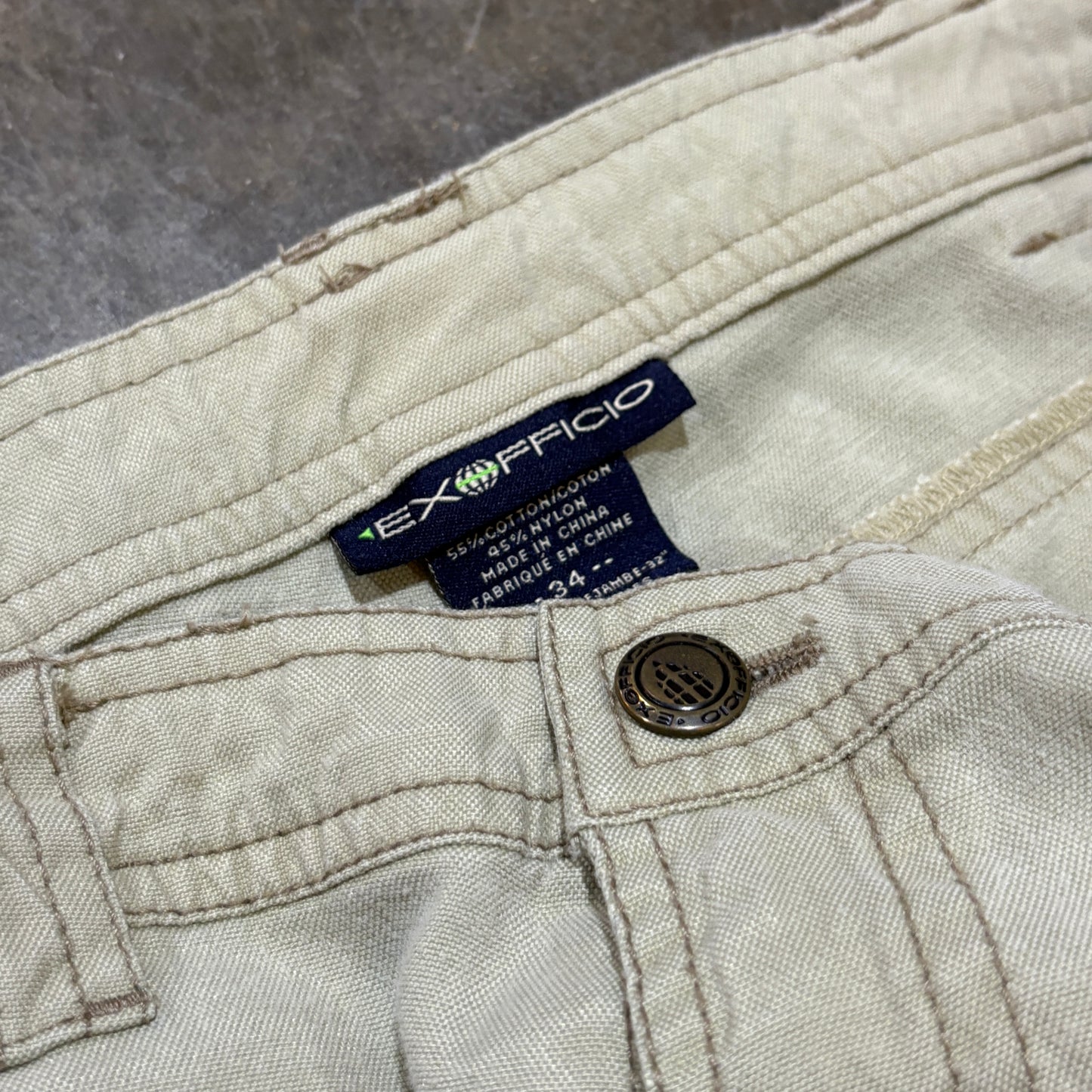 Green Exofficio Pants