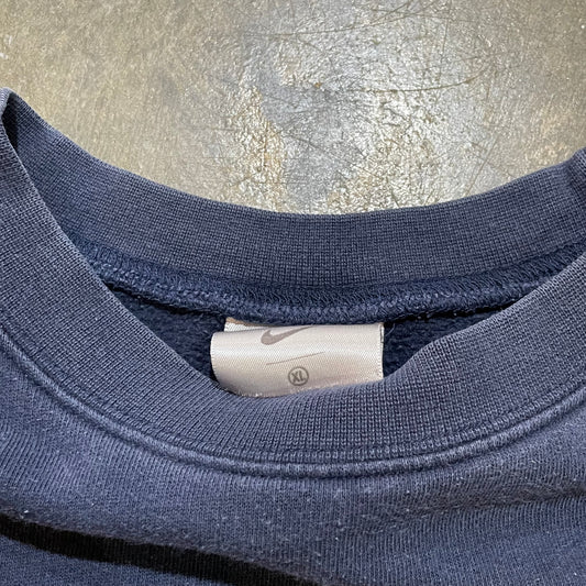 Blue Nike Stitched Swoosh Crew