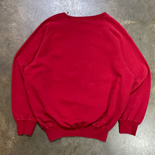 1990s Polo Ralph Lauren Red RPL Logo Sweatshirt (L)