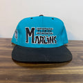 DS Teal Florida Marlins Black Brim Hat