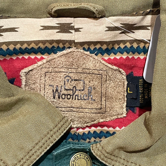 Green Woolrich Barn Coat