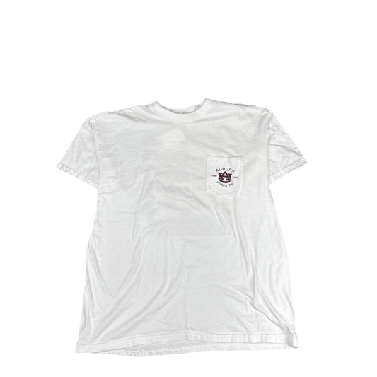 Hanes Beefy-T Auburn Forestry Graphic Tee - White (XL)