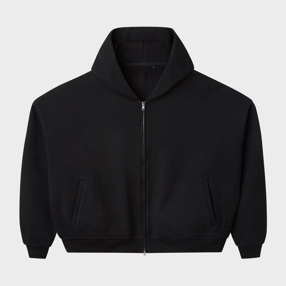 HMDD Zip Up Black Blank