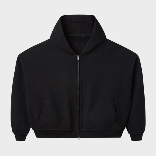 HMDD Zip Up Black Blank