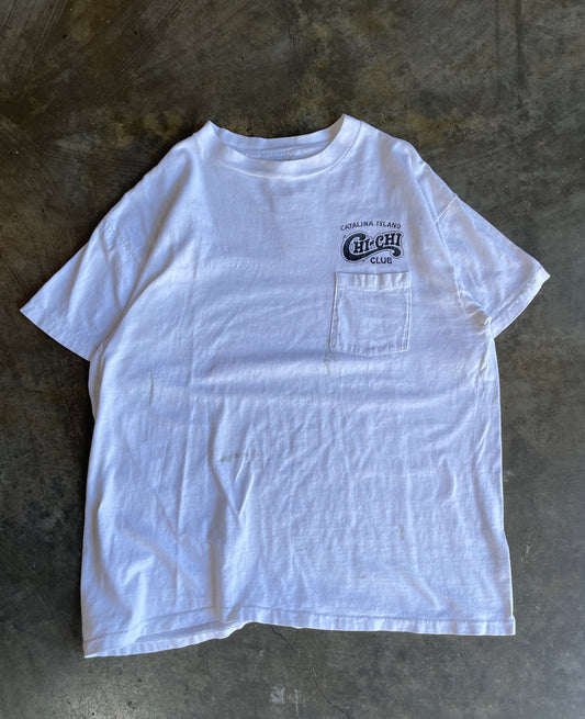 White Chi-Chi Club Pocket Tee
