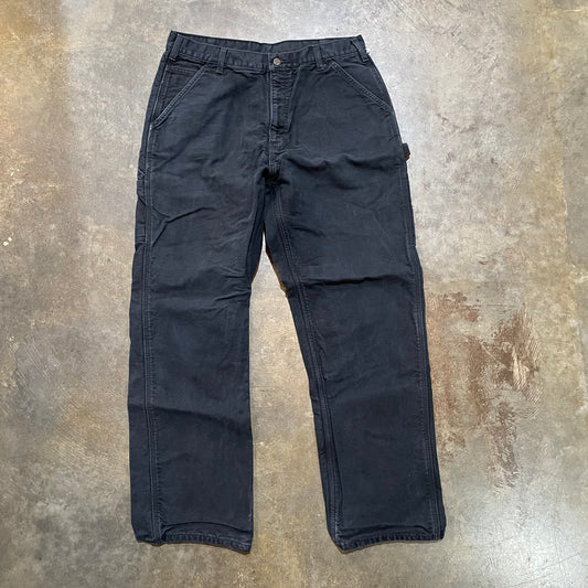 Black Lined Carhartt Carpenter Pants219