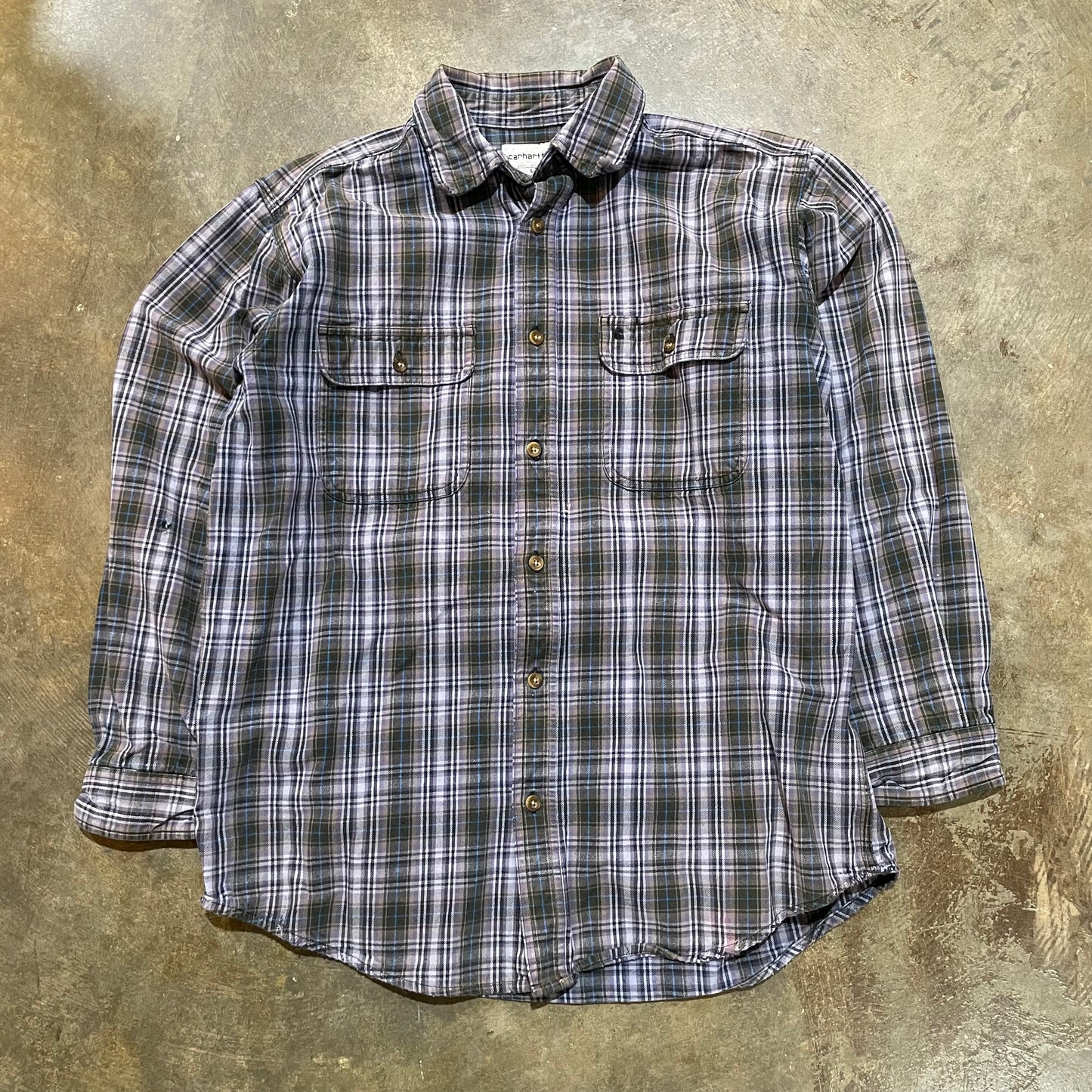 Carhartt Flannel Purple and Blue