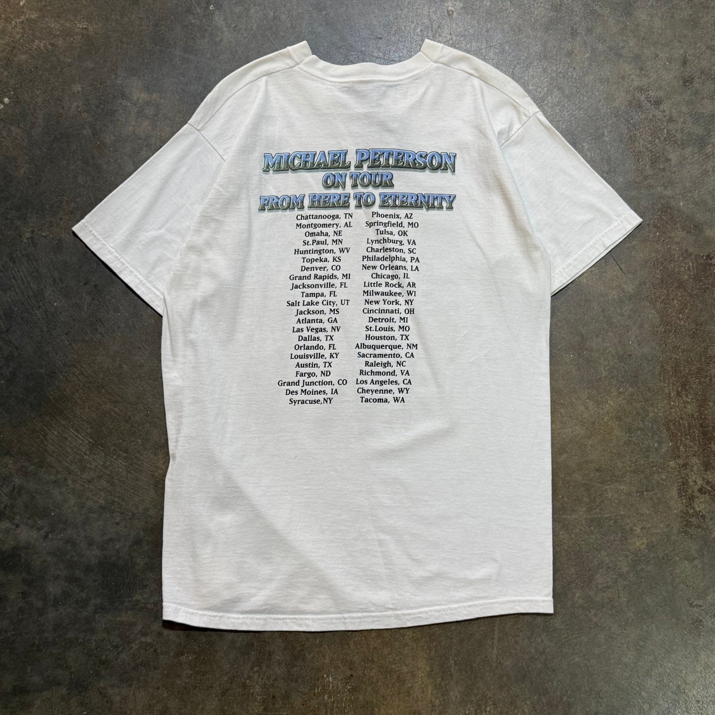 White Michael Peterson Tee