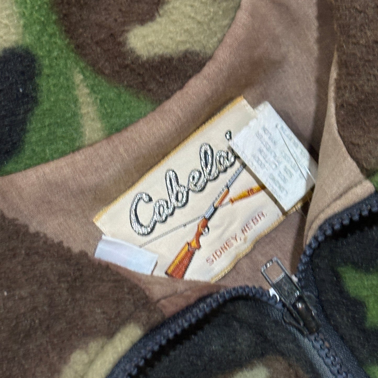 Cabels Camo Dual Pocket Lined Zip Up Jacket