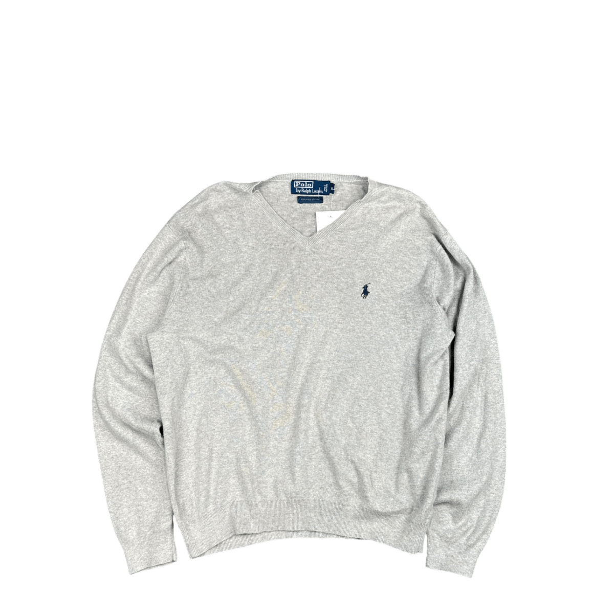 Polo by Ralph Lauren V-Neck Sweater - Heather Gray (M)