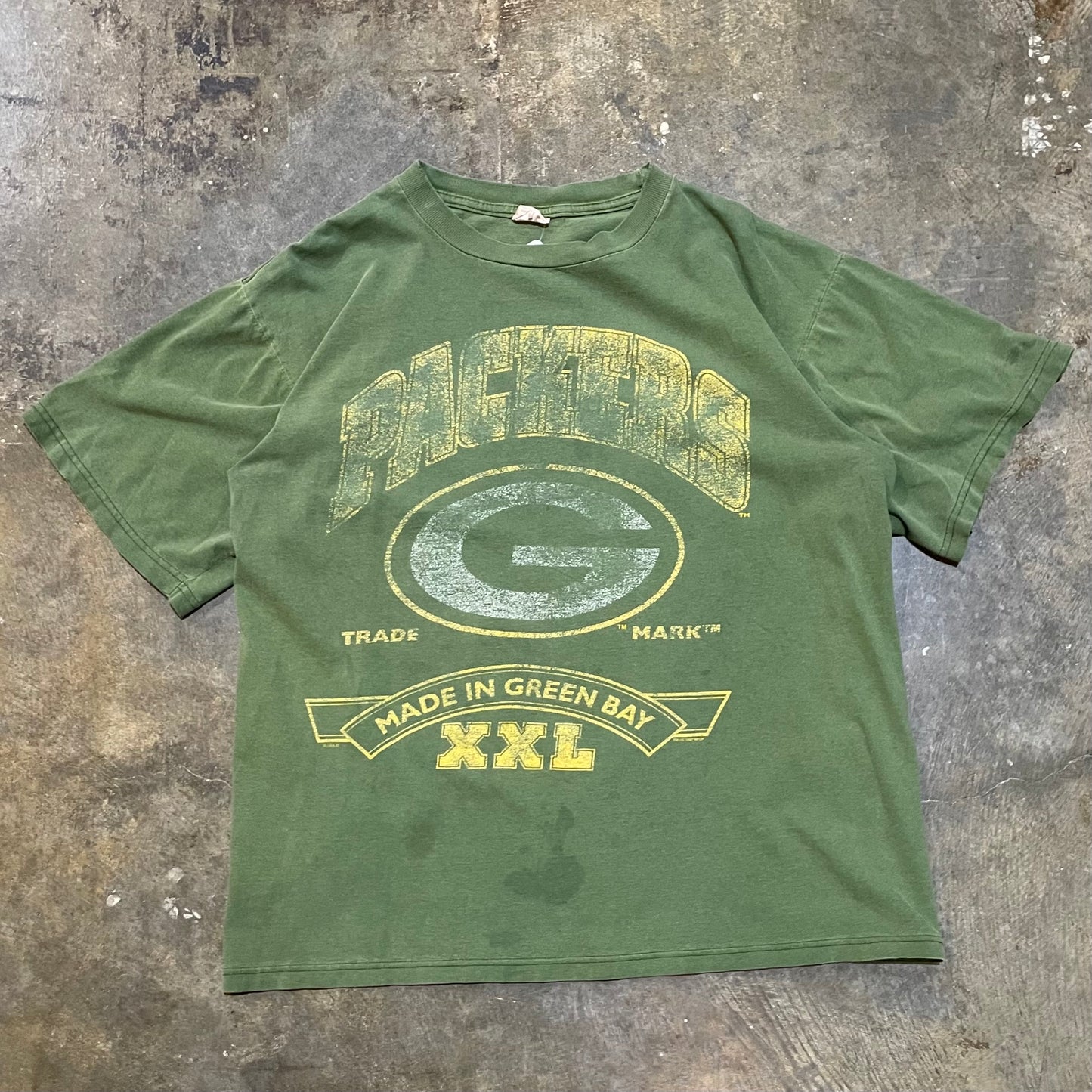 Packers Faded Logo Green NFL Tee