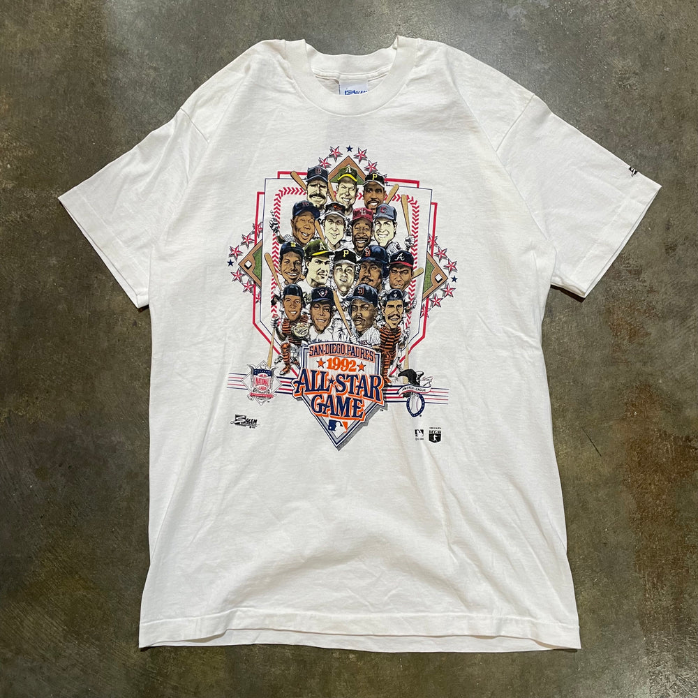 MLB All-Star Game Charicature White Tee