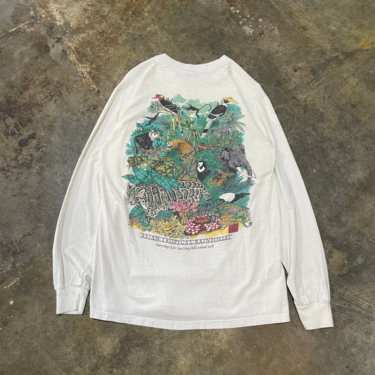 White Sumatran Tiger LS Tee