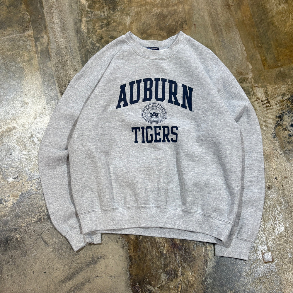 MV Sport Auburn Tigers Heathered Grey Crewneck