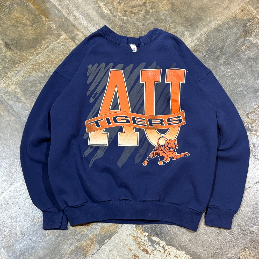 AU Tigers Navy Cut Neck Crewneck
