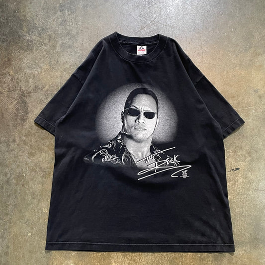 wwf the rock shadow shirt
