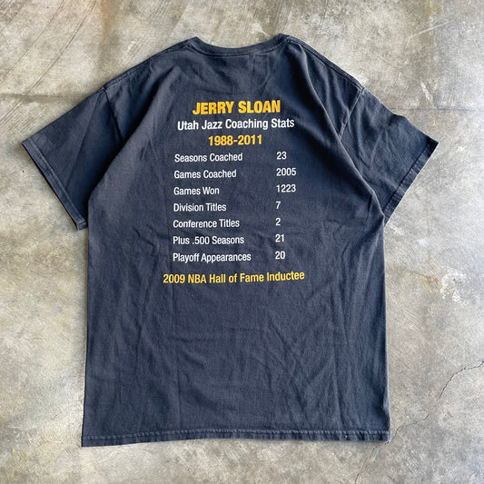 Urah Jazz Jerry Sloan Black Tee