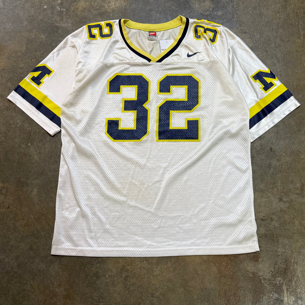 Nike White Tag Michigan Away Jersey #32
