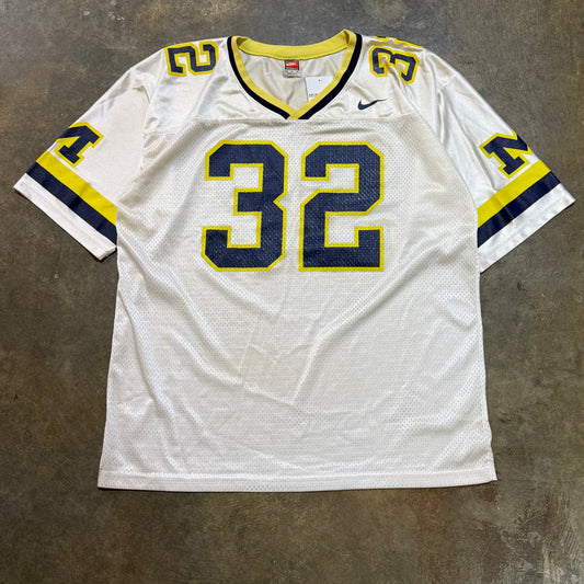 Nike White Tag Michigan Away Jersey #32