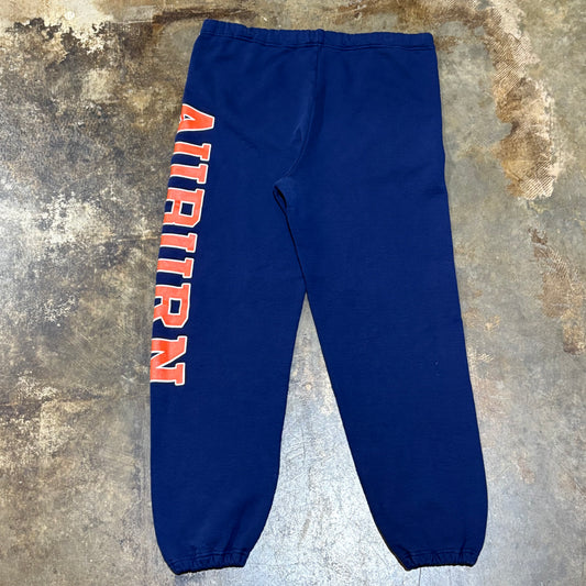 Auburn Navy Spellout Navy Sweats