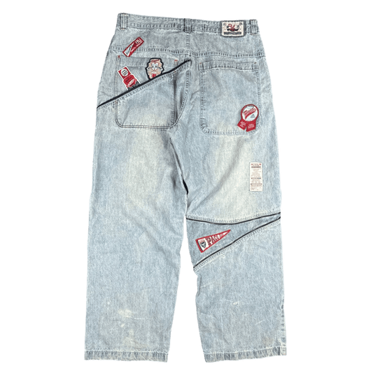 Paco Jean Company Patchwork Jeans - Light Wash (40x33)