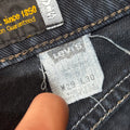 Black Levi's Silver Tab Jeans Straight