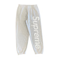 Supreme Satin Applique Sweatpant Grey