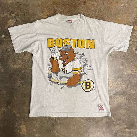 Boston Bruins Double-Sided Art Nutmeg Tee